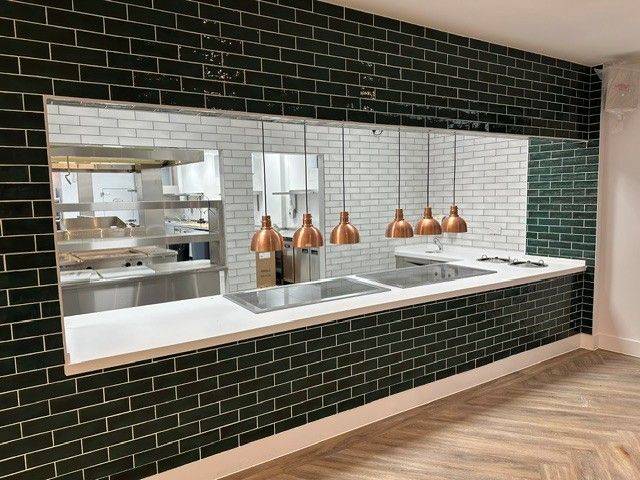 Completed servery wall at the AFCB Performance Centre